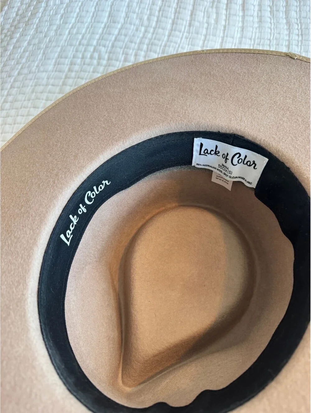 Lack of Color Zulu Rancher Hat 100% Australian Wool Size Small 55cm